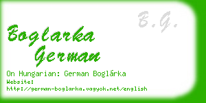 boglarka german business card